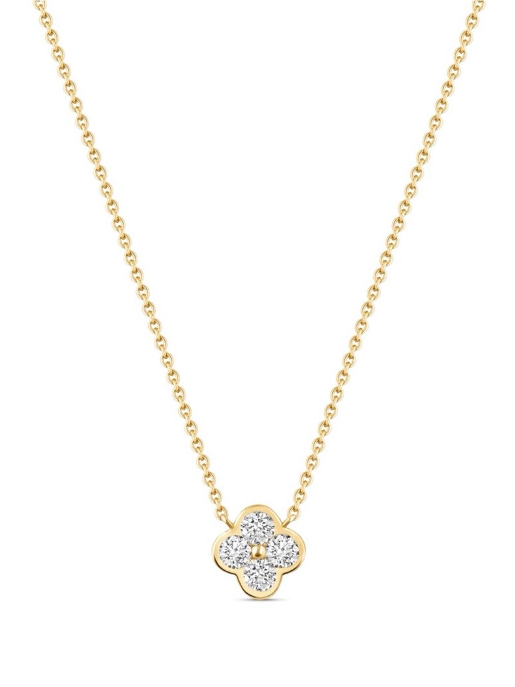 Electric Picks Camila Clover Necklace Tiktok Pav Crystals